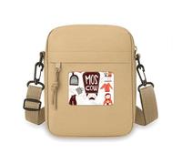 Brown Bear Matreshkas Russia Culture Crossbody Bag Cellulare Borse a Tracolla Mini Borsa a Tracolla