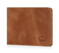 BROWN BEAR Mini portafoglio da uomo con portamonete | BB Design 8006-B, Marrone Vintage Cognac, 0, Mini portafoglio