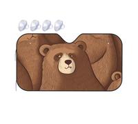 Brown Bear Parasole per parabrezza auto 2025 parasole pieghevole per auto divertente parasole per parabrezza anteriore copertura per interni automobilistici protezione solare piccola