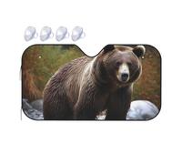 Brown Bear Parasole per parabrezza auto 2025 parasole pieghevole per auto divertente parasole per parabrezza anteriore copertura per interni automobilistici protezione solare media