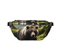 brown bear pounce Marsupi versatili, sportivo e unisex: una scelta perfetta per l'uso quotidiano e in viaggio