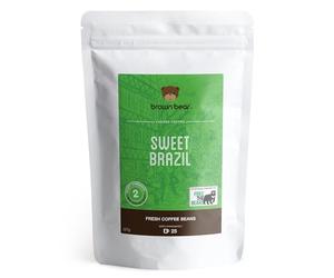 Brown Bear Sweet Brazil, Caffè in Chicchi, Tostatura Medio-Chiara, 227 g Caffè in Grani Light Medium Roast Coffee Beans, 5% dei profitti è stato devoluto a Free the Bears Charity
