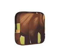 Brown Bear Walking Periodo Proof Storage Bag - Custodia da viaggio per assorbenti igienici, discreta borsa mensural per ufficio