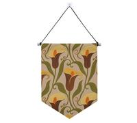 Brown Calla Lily Flowers banner gancio per parete con asta telescopica banner partito per esterni decorazioni da cortile all'aperto per Festival e giorno speciale