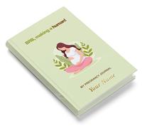 Brown Cloud Diario di gravidanza personalizzato per future mamme, libro dei ricordi della gravidanza, 160 pagine, carta premium da 90 g/m², con adesivi, poster e segnalibro (JNL