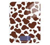 Brown Cow Print bariatrica Dieta Bilancia Pesa Digitale per Cibo 12 Oz, 5kg/5g Display LCD Piccola Bilancia da Cucina Grammi con 4 Unità per Cucinare Keto Pesa Espresso para comida