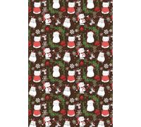 Brown Cozy Christmas Cats Notebook: 6x9 inch | 120 pages | A cozy Christmas cat journal filled with warm winter charm and John 8:12