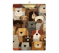 Brown Dogs Cartoon Carino Infermiera Appunti Acrilico Carino per la Classe Forniture per Insegnanti Elementare Dimensione 9 x 12.5 Tabla para escribir