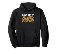 Brown Don't Get It Twisted Brown Graphic Felpa con Cappuccio