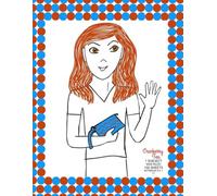 Brown-Eyed Girl Notebook Displaying Girl Waving And Holding Clutch