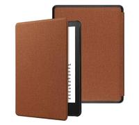 (Brown) For Kindle Paperwhite 6 12th 2024 Slim Durable PU Leather Cover Auto Wake/Sleep