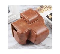 (Brown) For Nikon Z50 / Z30 Camera Full Body Magnetic Leather Camera Case Bag with Strap