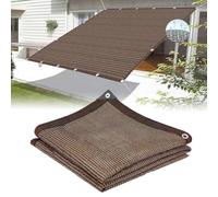 Brown Garden e Sail - Baldacchino da giardino e vela con protezione UV al 90%, con occhielli, perfetto per terrazze, piscine, serre, esterni, 4 x 9 m, colore: marrone
