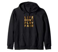 Brown Life Don't Play Fair Brown Graphic Felpa con Cappuccio