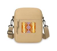 Brown Line - Borsa a tracolla con totem del Messico della civiltà antica, mini borsa a tracolla per telefono cellulare