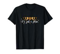 Brown Moon Phase Heart - I'll Get Over It... Grafica marrone Maglietta