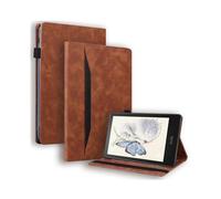 (Brown, Multicolor) For Amazon Kindle Paperwhite (2024) Case PU Leather Protective Folio Tablet Cover with Card Holder -
