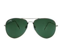 BROWN - Occhiali da Sole stile Aviatore - Oro con Lenti Verdi - Occhiali da Sole da Uomo e da Donna - Sunglasses con Lenti con Filtro Scuro e Protezione Raggi UV 400 - (Oro - Lenti Verdi)