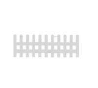 Brown Picket Fence Durable Wood-Plastic Composite ic Design for Garden Patio Decor Easy Assembly Garden Fencing recinzione giardino(Wit,100 * 50cm)