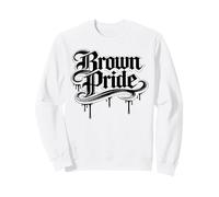 Brown Pride Messicano Raza Chicano Oldies Latino Ispanico Amore Felpa