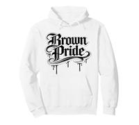 Brown Pride Messicano Raza Chicano Oldies Latino Ispanico Amore Felpa con Cappuccio