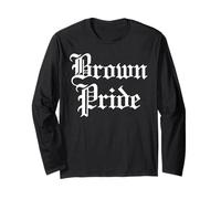 Brown Pride Messicano Raza Chicano Oldies Latino Ispanico Amore Maglia a Manica