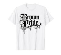 Brown Pride Messicano Raza Chicano Oldies Latino Ispanico Amore Maglietta