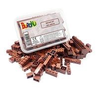 Brown Set - Confezione da 165 mattoni da costruzione marrone. Varie misure. Bricks giocattolo compatibile con tutte le marche. Grandi pezzi marroni.