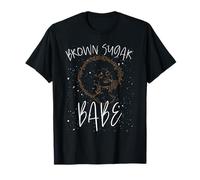 Brown Sugar Babe Africano Americano Fiero Nero Melanin Maglietta