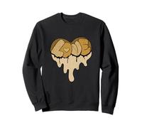 Brown That Melt Ya Heart-LOVE Brown Graphic Felpa
