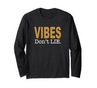 Brown Vibes Don't Lie Brown Grafica Maglia a Manica