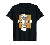 Brown We Don't Grind/Shine La stessa grafica marrone Maglietta