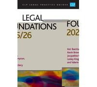 Browne Bamford Legal Foundations 2025/26 (Tascabile)