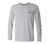 Browning Buckmark T-Shirt, Hunting & Outdoors Long Sleeve Graphic Tees Maglietta Uomo