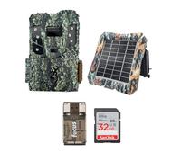 Browning Pro Scout Max Extreme HD Cellular Trail Camera Bundle con scheda di memoria da 32 GB, lettore e energia solare (4 pezzi)