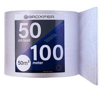 Broxfer Rotolo di pluriball 50 cm x 100 m, per trasloco/spedizione, 2 strati, LPF