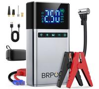 BRPOM Avviamento Auto 7500 A 12 V 30000 mAh + Lampada LED e Compressore 150 P...