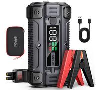 BRPOM Avviatore Batteria Auto 9000A 26800mAh Avviatore di Emergenza per
