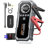 BRPOM Avviatore Batteria Auto con Compressore 160 PSI 8000A 26800 mAh Avviatore