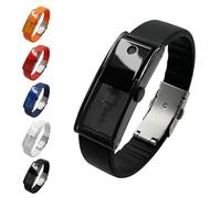 BRRDASJO Bracciale atomizzatore di fragranze, Braccialetto Regolabile for Uomo e Donna, diffusore Profumo Portatile indossabile, for la Vita Quotidiana Fuori casa, Gite Casuali(Black)