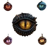 BRRDASJO Ornamento Natalizio Longan, Ornamenti magici a Forma di Occhio Drago, Un Tocco Magico for Il Tuo Albero Natale, Regali gotici, Scintillanti e Assolutamente Unici(Black)