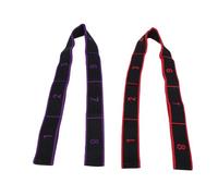 Brrnoo 2 Pezzi di Fascia di Resistenza a 8 Livelli Sezione Segmento Elasticizzato Yoga con Segmenti Numerati per Allenamento Completo del Corpo Palestra di Casa Viaggi