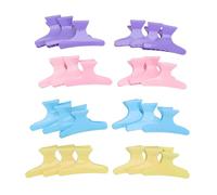 BRRNOO 24 Fermagli per Capelli Colorati, Fermagli per Capelli Professionali a Molla con 9 Denti, Perfetti per Sezionare lo Styling, in Plastica, per Multiuso a Casa o in Salone (24 pezzi)