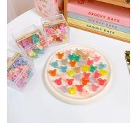 Brrnoo 36 Mini Fermagli per Capelli Carini, Colore Brillante, Accessori per Fermagli per Capelli Stile Cartone Animato per Ragazza, per Lisci, Ricci Fini e Spessi, (Tipo 7)