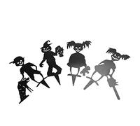Brrnoo 4 Pezzi Halloween Garden Art Cute Zombies Statue di Spettro All'aperto per Giardino Prato Cortile Halloween Party Garden Spectre Statue Halloween Garden Art Decorazione del