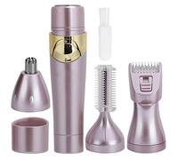 BRRNOO 4 su 1 Rasoio per Capelli Multifunzionali per Donne, Epilatore Portatile con Taglio dei Capelli a Naso per Sopracciglia, Adatto per Uso di Tutto il Corpo, Design a Tenuta Stagna