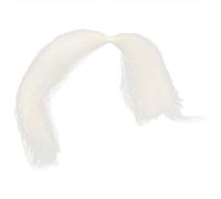Brrnoo 8g Reusabile Baffi di Barba Falsa, Trucco del Film di Simulazione Effetto Special False Beard, per Creare Sopracciglia False, Trucco di Simulazione dei Baffi Effetto (WHITE)