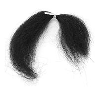 Brrnoo 8g Reusabile Baffi di Barba Falsa, Trucco del Film di Simulazione Effetto Special False Beard, per Creare Sopracciglia False, Trucco di Simulazione dei Baffi Effetto (BLACK)