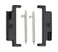 Brrnoo Adattatore per Cinturino in Metallo da 18-22mm, Set di Connettori Premium per Smartwatch, Design Originale, Facile da Installare, con 2 Barre a Molla, Misura Universale per Fasce