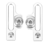 Brrnoo Adattatore per Estensione del Freno per Bici, Cuscinetto da Freno per Morsetto Bici da 2 PCS, Estensione in Lega di Alluminio C Adattatore per Pinza, per Biciclette Stradali (Silver)